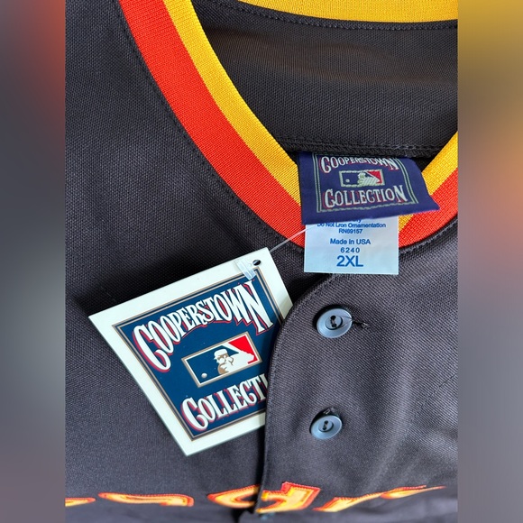 Majestic Cooperstown Collection San Diego Padres MLB Vintage Jersey Men’s Sz XXL - Picture 4 of 7